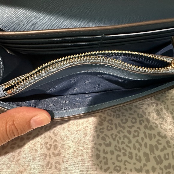 Tory Burch Emerson Mini Top Handle Bag in Blue Yonder - Picture 6 of 11